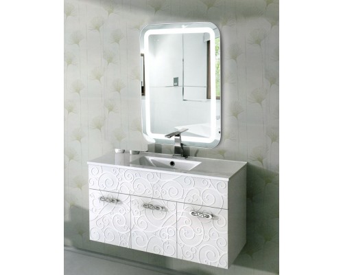 Зеркало с подсветкой в ванную комнату Эстер 70х90 см