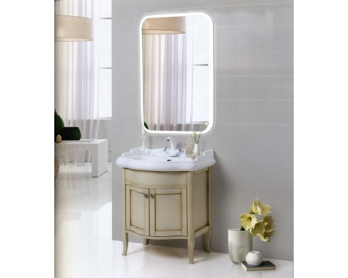 Зеркало в ванную комнату с подсветкой Оливия 70х90 см