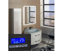 Зеркало в ванную с подсветкой и радио Моретто Смарт