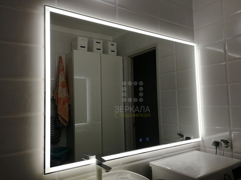 сенсорное зеркало для ванной комнаты с подсветкой Люмиро